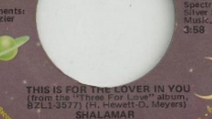 I first met Dana Meyers late in 1978 in LA…he was among the many amazing writers and musicians in Leon Sylvers production camp at SOLAR Records. After the phenomenal success of the “Big Fun” album, we started working on “Three For Love”. At some point Dana approached me about working with him on a song called “This Is For The Lover In You” he basically had everything except the breakdown bridge. At this time I’d never written anything in my life…at least nothing that I was confident enough to le