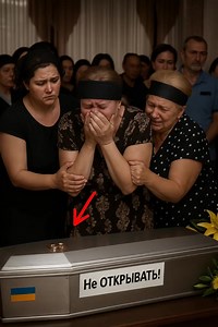 A poor mother received her soldier son’s body in a zinc coffin marked...