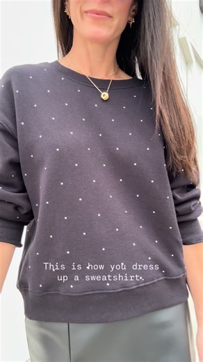 How to dress up a sweatshirt… | The Shop X Teen Angel