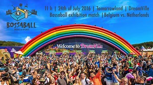 #Bossaball at the Tomorrowland music festival! Just before heading to the Olympic Games 2016 in Rio de Janeiro, Bossaball Belgium and Bossaball Netherlands played an exhibition match at the Dreamville campsite. | Bossaball International