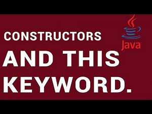 Introduction to Java Class -Constuctors and this keyword - 9