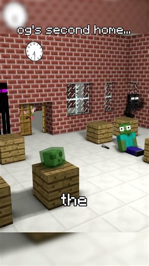 monster school is og's second home #minecraft #throwback #animation #shors #nostalgia