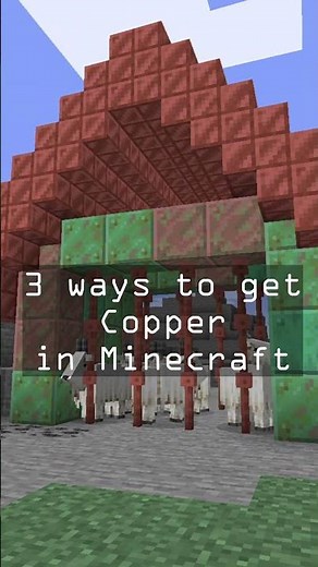 3 Ways to Farm Copper | Minecraft Snapshot #Short