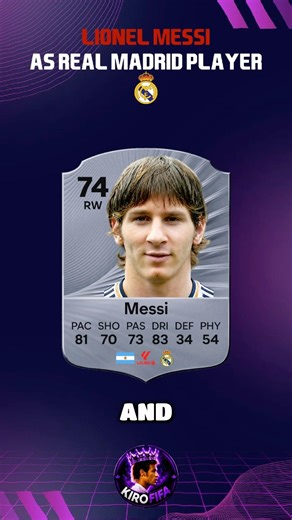 What If Messi Played for Real Madrid? 😱⚪ FIFA Career Simulation (17–22) Years + FUT Cards Evolution