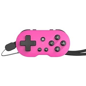 CRKD ATOM - Collectible Keychain Controller for Nintendo Switch, PC, Mac, Mobile and Smart TV (Hot Pink)