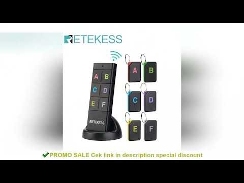 Retekess TH104 Wireless Key Finder RF Key Locator Pet Tracker Wallet Tracker Remote Control 1 RF Tra
