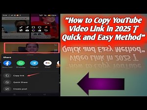 "How to Copy YouTube Video Link in 2025 | Quick and Easy Method"