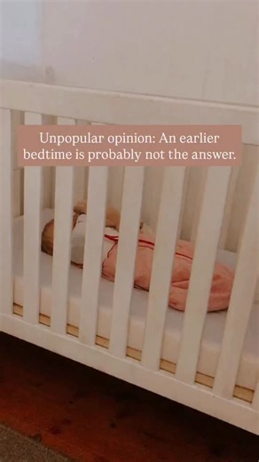 Mel Manley | Baby and Toddler Sleep Coach on Instagram: "Here’s why an earlier bedtime isn’t always the answer… When your little one is waking frequently at night or taking forever to fall asleep, it’s tempting to think, “Maybe I just need to put them down earlier.” But here’s the thing 👇 Sometimes an earlier bedtime helps, but often the real culprit is: ✨ Not enough sleep pressure – if naps were too long or wake windows too short, your baby isn’t tired enough yet. ✨ A misaligned schedule – bab