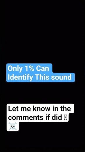 Only 1% Can Identify This Sound | Only 1% Guess
