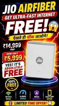 Jio AirFiber AX6000 for ₹5,999 😱 But I Got It FREE! 🔥