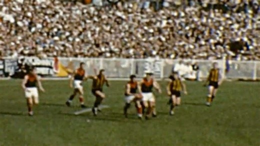 Historical footage of 1963 Hawks-Demons preliminary final