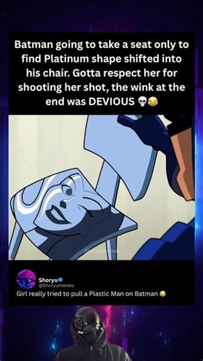 Platinum shoots her shot at Batman 💀 #batman