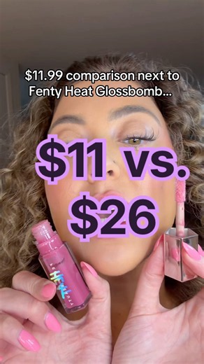 $11 vs. $26! 💜💗 Fenty vs. Revlon Glossy Lip Comparison