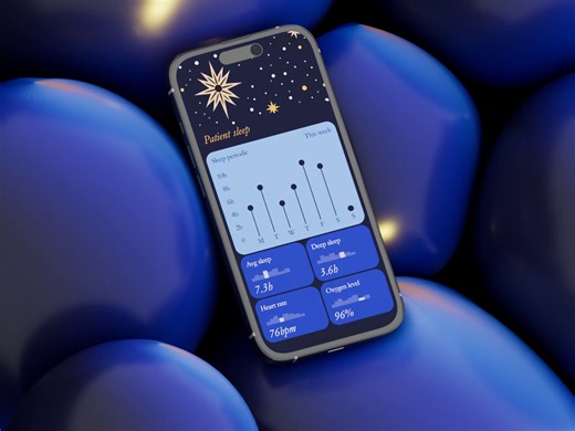 Sleep Tracking App — Mobile UI Concept