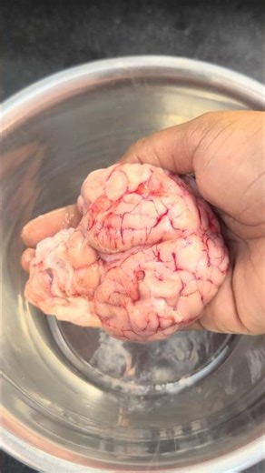 Spicy and tangy Goat brain Fry|aatu moolai varuval|ஆடு மூளை வருவல்