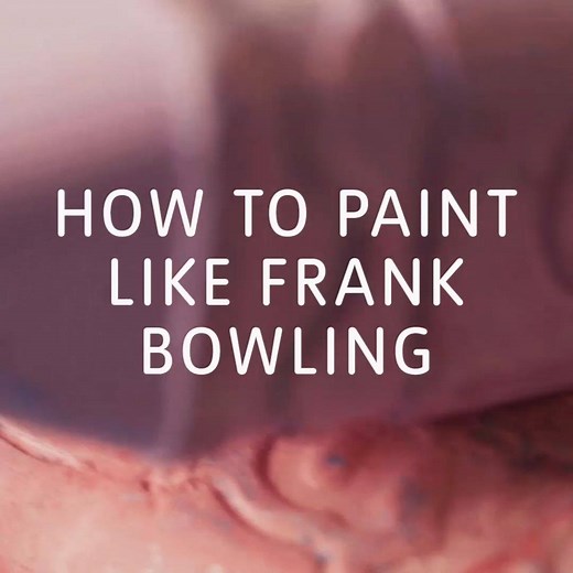 Frank Bowling uses a variety of richly coloured paints, acrylic gels and metallic pigments to create his dazzling, dripping compositions of colour. We visited the artist's London studio where his friend Spencer and his grandson Frederick showed us some of his tools, tricks and techniques. Watch the full film here: http://bit.ly/2k6uDrR | Tate