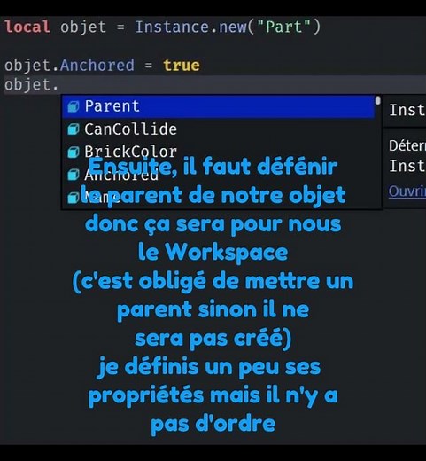 Jour 2 pour vous apprendre à coder sur Roblox !