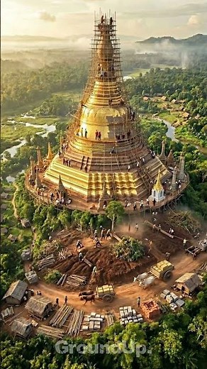 This Golden Temple Was Built From Nothing?! 🤯 | Shwedagon Pagoda #shwedagonpagoda #myanmar