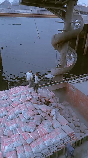 Unloading Cargo at the Dock: Industrial Operations