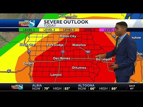Iowa weather: Updated timing and impact of Tuesday's storms in Iowa