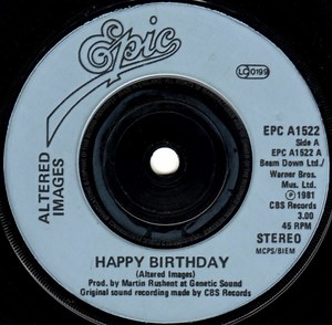 Altered Images - Happy Birthday