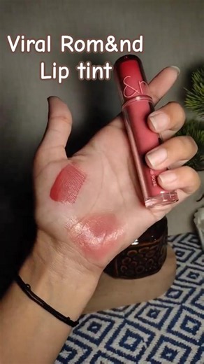 Rom&nd Juicy Lasting Tint Almond Rose Review 💖 | Soft MLBB Lips✨