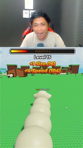 I'm a hungry worm #shorts #roblox #dwigameon