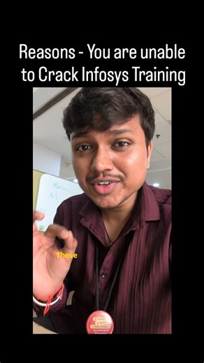 Corporate Guy | Try to eliminate these reasons. It will be easy to crack the Infosys Training 💯🧑‍💻 #corporatelife #infosys #infosysmysore #infosyslife... | Instagram