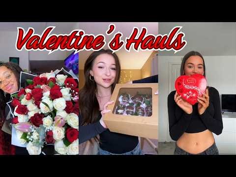 Valentine’s Day Haul 💌 Cute Reactions | TikTok Compilation