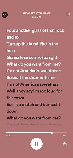 America's Sweetheart by Elle King | Lyrics & Music Video