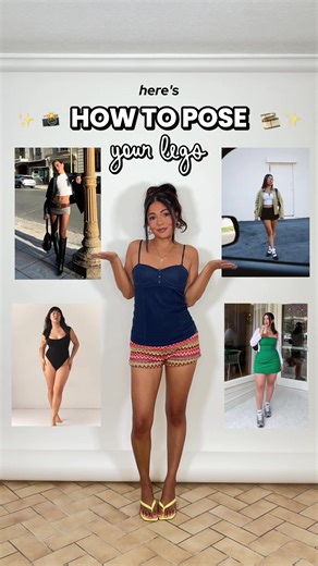 📸 HOW TO POSE YOUR LEGS IN PHOTOS ✨ #howtopose #posingtips | pose