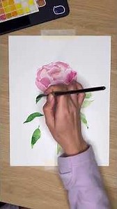 Peony Tutorial For Beginners. Watwrcolor #watercolorforbeginners #watercolorpainting #peonyflower