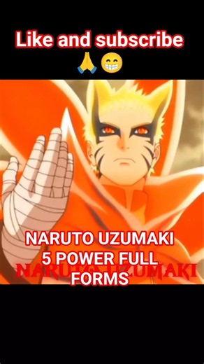 🔥 NARUTO UZUMAKI POWER EVOLUTION 🔥 #amv #anime #naruto