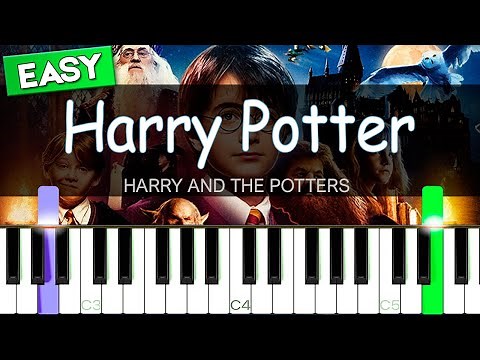 Harry Potter on piano [Easy Piano Tutorial] | SHEET MUSIC + MIDI 🔥
