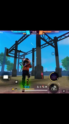 1v4 🥶🤢 clutch shot 🥃#ffshorts #ff