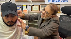 patient came from Iraq for surgery of the parotid deep lobe tumor | Dr Bakht Zada