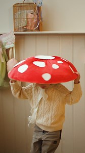 4.1K views · 62 reactions | DIY // Mushroom costume of recycled cardboard // "A great idea for a lovely and fun costume," Clara says about the mushroom hat which Anna is making for the nephew. Find the guide for this DIY project on the sisters’ website www.sostrenegrene.com/ie/diy/-d-15534 | Søstrene Grene | Facebook