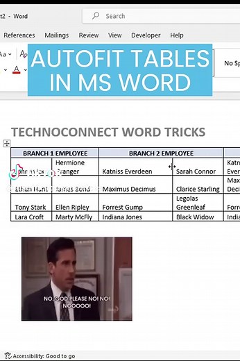 Auto-fit Tables Effortlessly in Microsoft Word