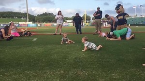 From the New Orleans Baby Cakes last night... Diaper dash! 👶🏼 | Minor League Baseball