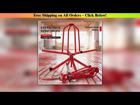 Underfloor Heating Pipe Decoiler Portable Radiant Floor Heating Pipe Uncoiler Durable PEX Pipe