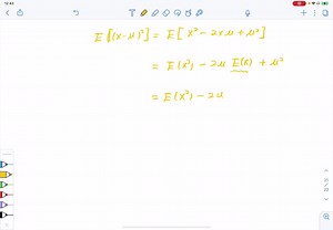 SOLVED:Show that the variance of a random variable is equal to E(X^2)-μ^2 and use this result to find the variance of the random variable in Problem 37.
