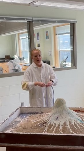 1.1K views · 25 reactions | It’s a rite of passage for Marshall School 8th graders in Earth Science! It’s time for the volcano demonstration! Let’s just say, it’s an absolute blast!  #volcano #eathscience #middleschoolscience #duluthmn #independentschool | Marshall School | Facebook