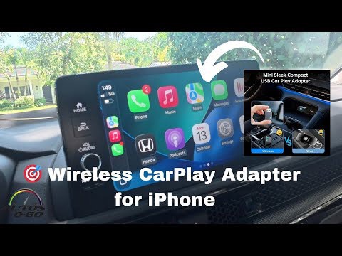 Adaptador inalámbrico CarPlay para iPhone 🚗 Enchufar y usar Bluetooth | Sin retraso, configuración rápida y fácil