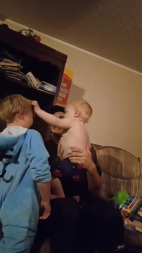 Uncle Seth Hall teaching Isaac the only thing he knows. | Josh Myra Hall