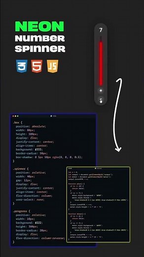 neon number spinner website ui ux design #aiwebsites #webdevelopment #ui #ux
