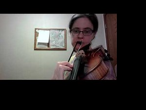 3 Octave B Flat melodic minor violin scale with fingerings and playthrough