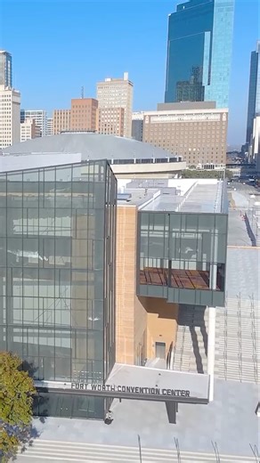 21K views · 298 reactions | Fort Worth celebrates a major milestone! Phase 1 of the Fort Worth Convention Center expansion is complete, featuring a stunning southeast entrance, the Beltbuckle Brew coffee bar and modern catering facilities. This upgrade makes our city a top destination for events and visitors. Learn more: https://bit.ly/3KSnvLT | City of Fort Worth | Facebook