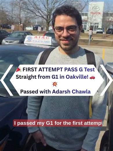 G Test Passed in first attempt straight from G1 Oakville Drive Test Centre #drivingtest #drivinglessons #drivingtips #drivinginstructor