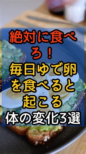 ＃114 | 絶対に食べろ！毎日ゆで卵を食べると起こる体の変化3選
