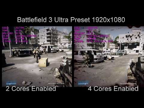 2 CPU Cores VS 4 CPU Cores Gaming Performance